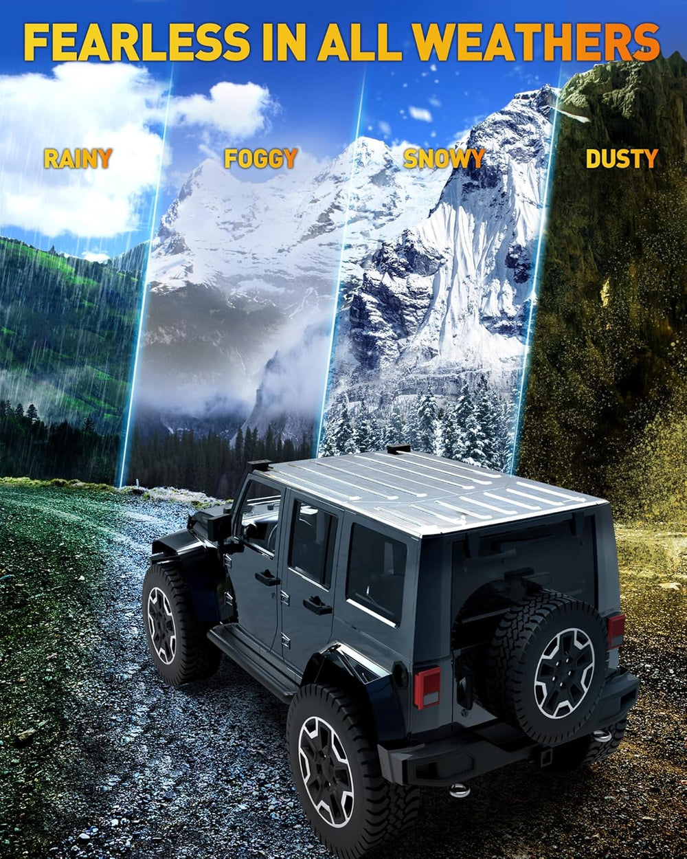 NAOEVO 4 Inch LED Pod Lights, 240W 24,000LM LED Off Road/Fog Lights, 4 Pcs