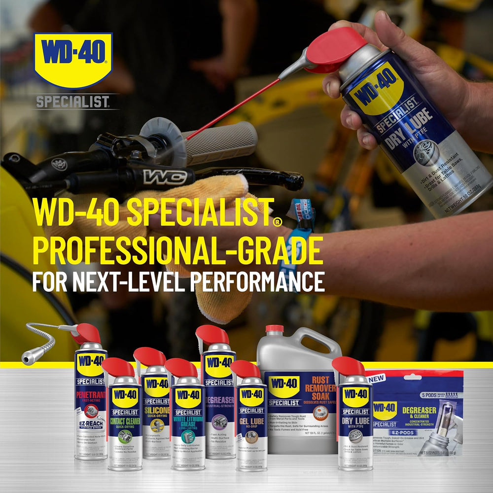 WD-40 Specialist Dry Lube with Smart Straw, Lubricant for Corrosion Protectio...