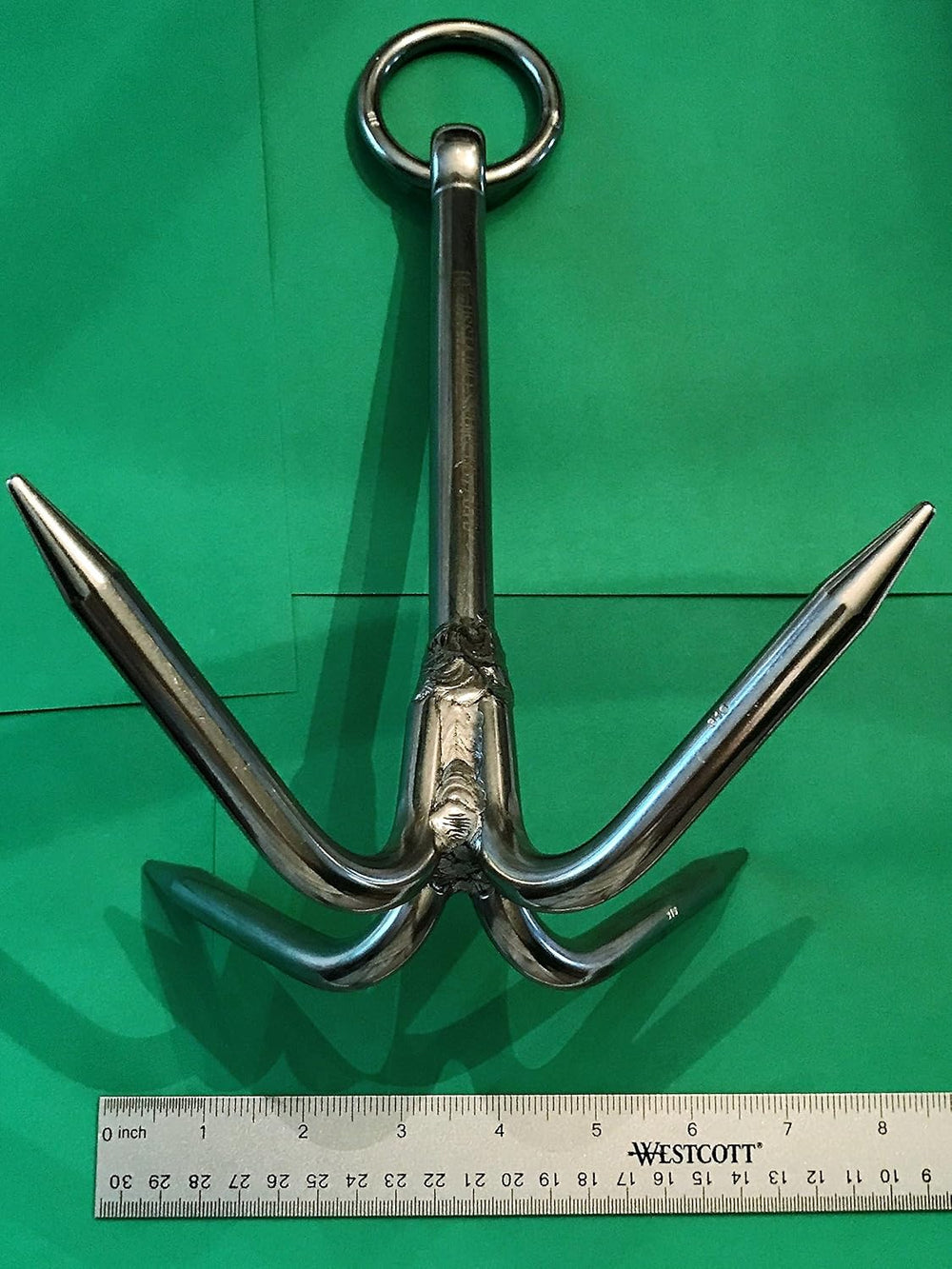 US Stainless Stainless Steel 316 Hook Anchor 9.5" (240mm) Marine Grade G...
