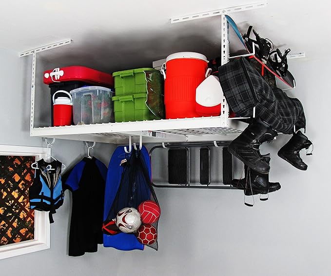 SafeRacks 4x6 Overhead Garage Storage Rack (2 Pack)