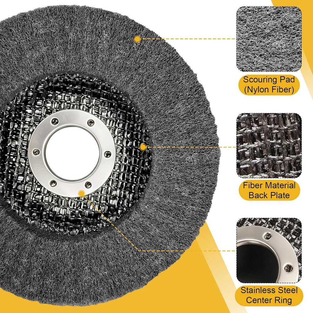 15Pcs 4.5'' Buffing Wheel & Compound Kit, Polishing Wheel for Ang...