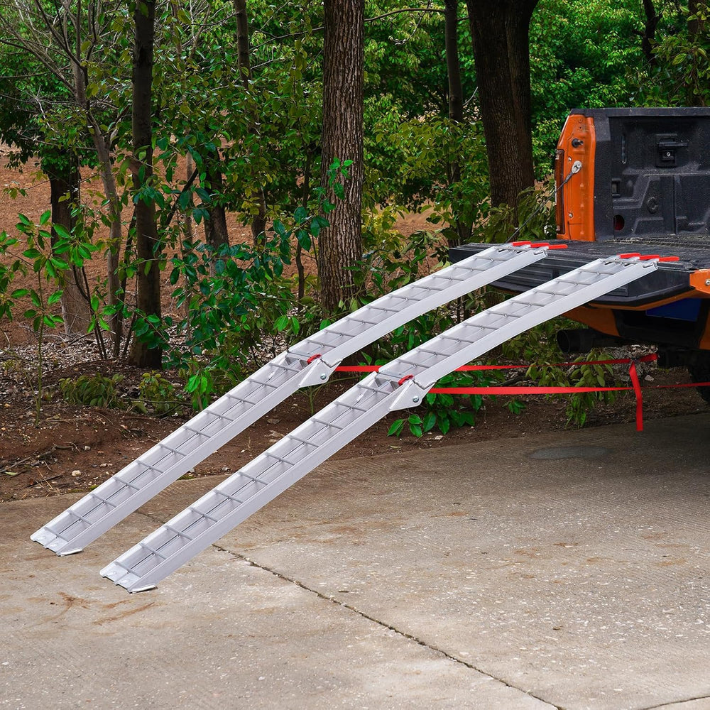 VEVOR 7.5ft Aluminum Ramps, 1500 lbs Folding Loading Ramps (2 pcs Set) for Pi...