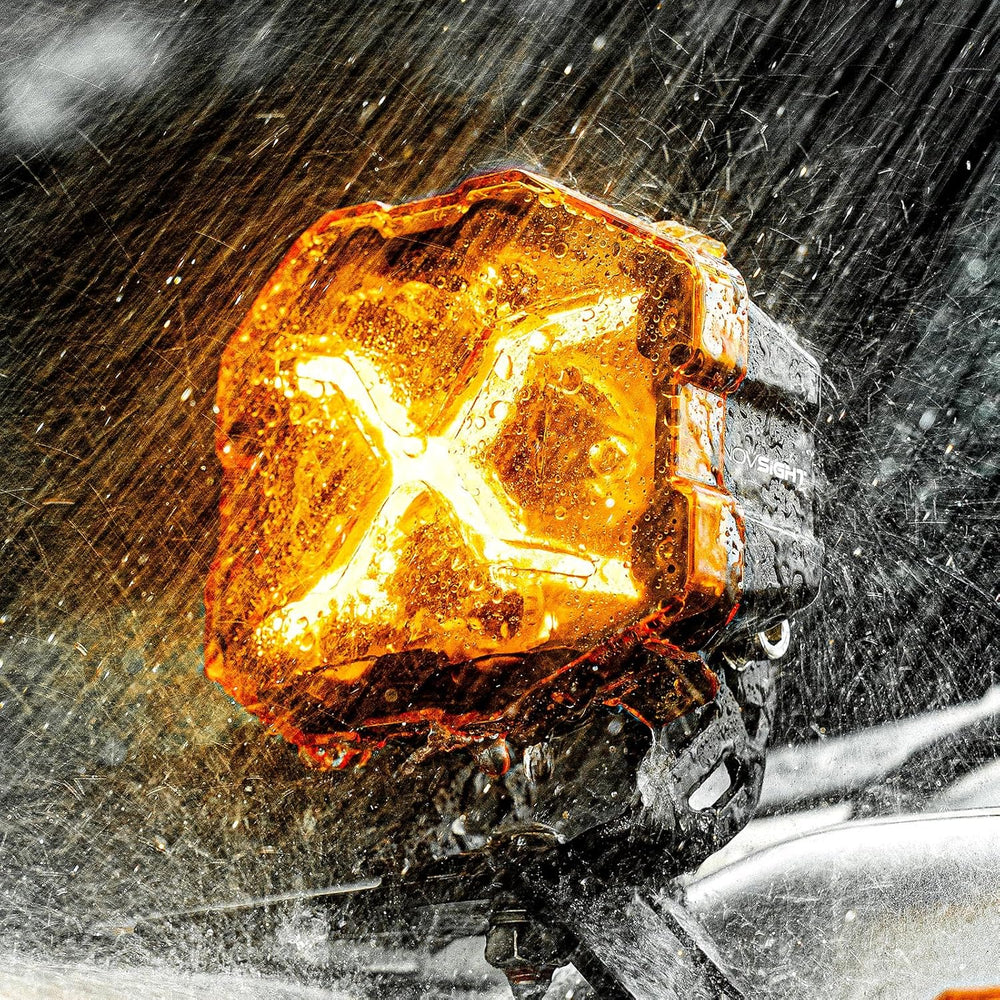 NOVSIGHT X Series 4 Inch Amber/White Off Road Driving Light LED Pods, Pair