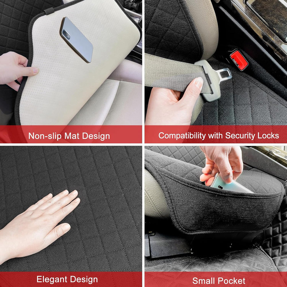 BOPUOVRE Linen Front Car Seat Covers Breathable Fabric