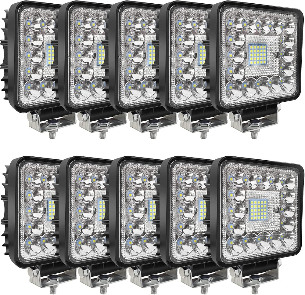 LED Tractor Work Lights, Off Road LED Pod Lights 4 Inch 240W 20000lm 12V 24V ...