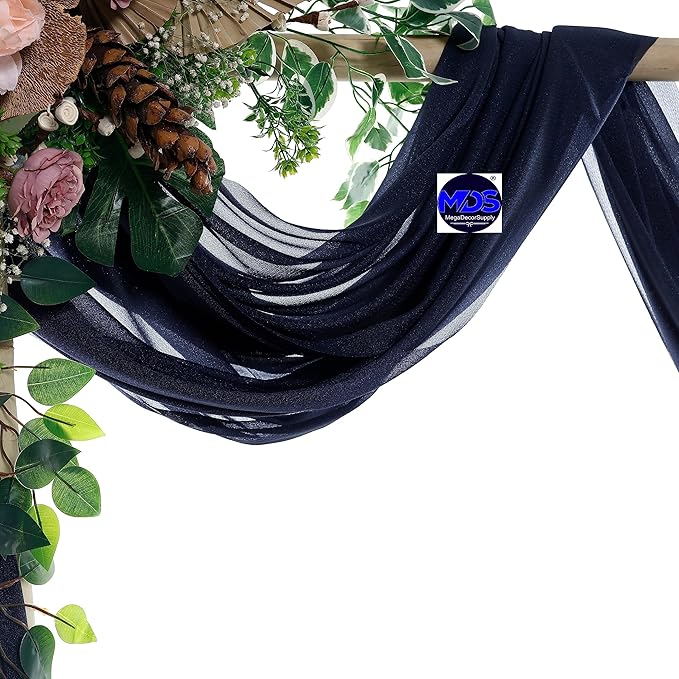 MDS Halloween Chiffon Draping Fabric - 2 Panel, 30" Wide x 100ft Long - ...