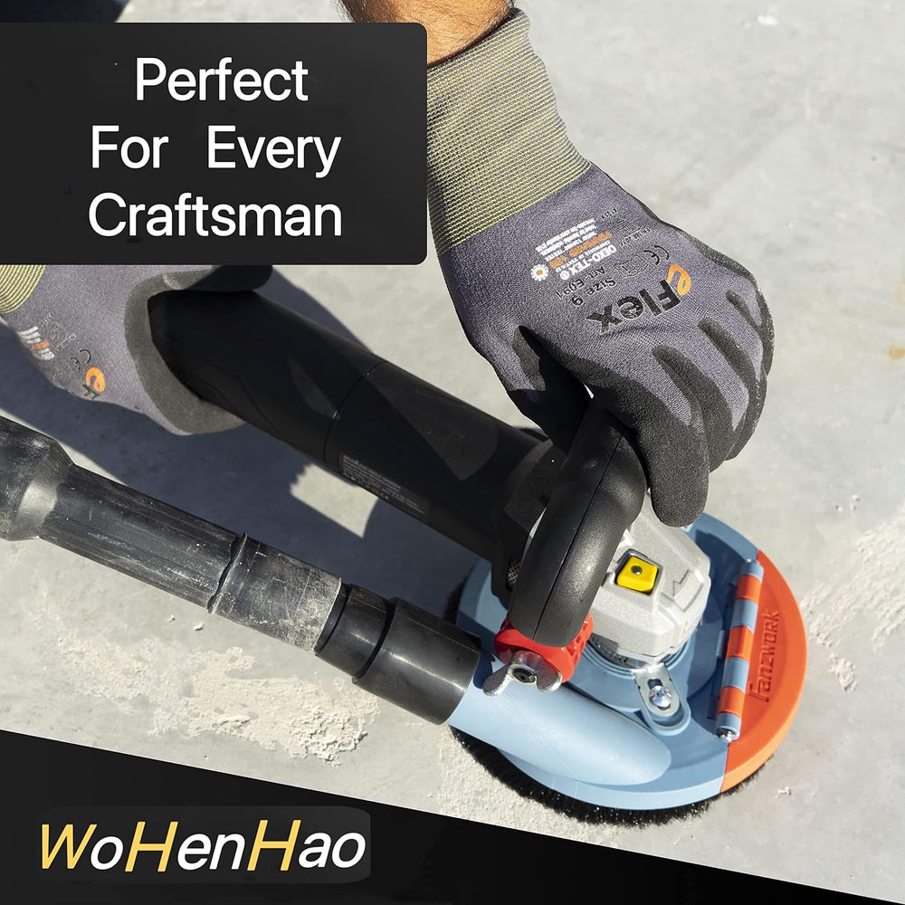 Wohenhao Dust Shroud for Angle Grinder 4.5-5 inch + Diamond Grinding Cup Whee...