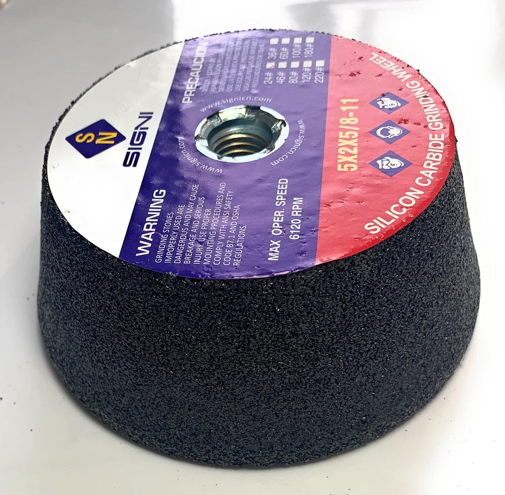 High Performance Flaring Cup Grinding Stone for Granite - 5X2X5/8-11 Arbor Th...
