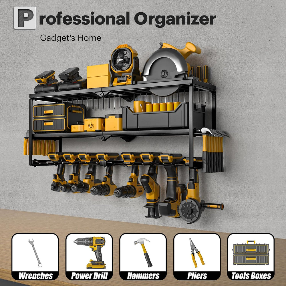 Spampur Power Tool Organizer Wall Mount, 15 Min Assembly, Maximum 150lb load