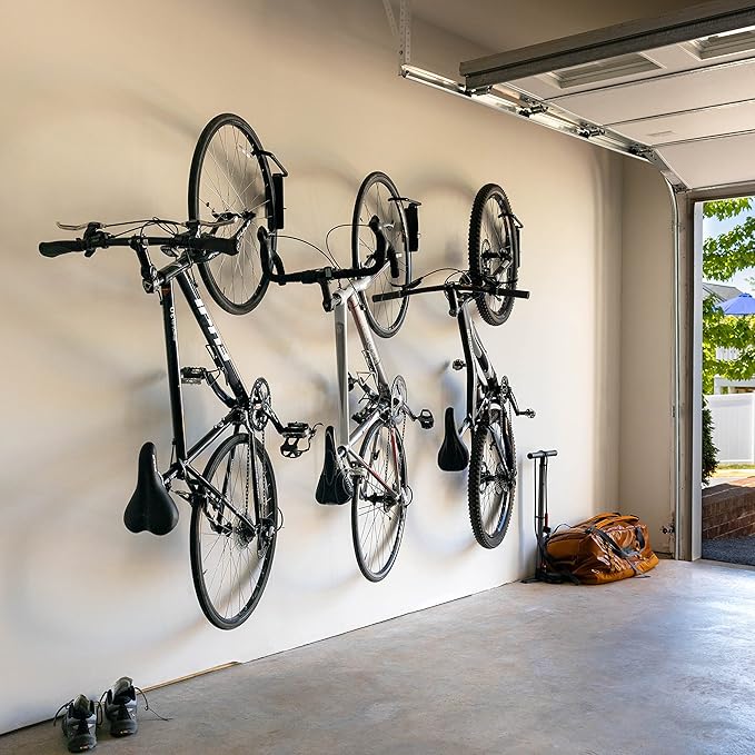 StoreYourBoard Bike Swivel Rack – Wall Mounted Garage Bike Storage, Vertical