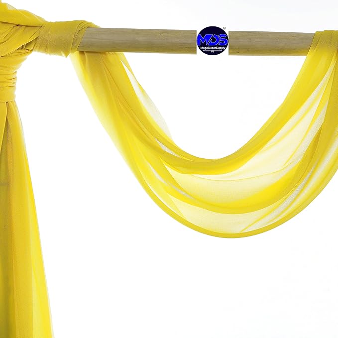 MDS Halloween Chiffon Draping Fabric - 1 Panel, 30" Wide x 20ft Long - S...