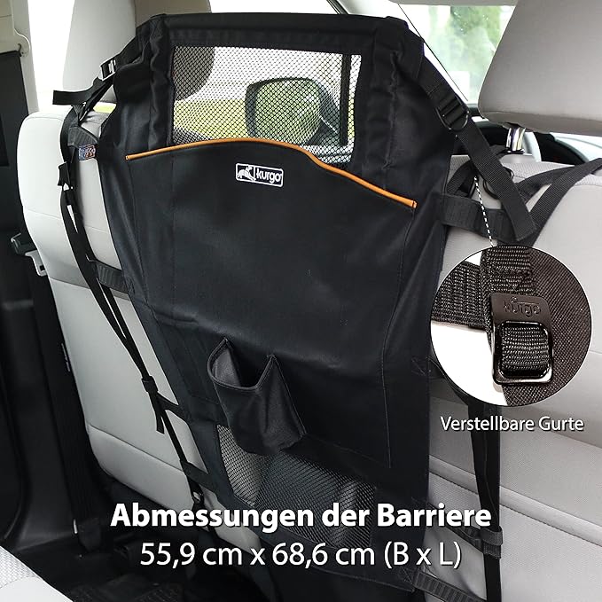 Kurgo Backseat Dog Barrier for Cars & SUV, Automotive Pet Barrier, Backseat