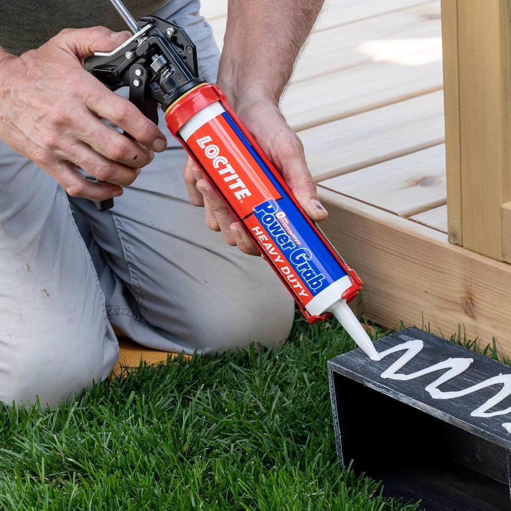 Loctite Power Grab Express Heavy Duty Construction Adhesive, 9 fl oz Cartridg...