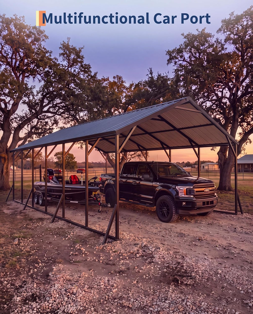 GarveeLife 20'X30'x12' Metal Carport for Multiple Vehicles, Steel...