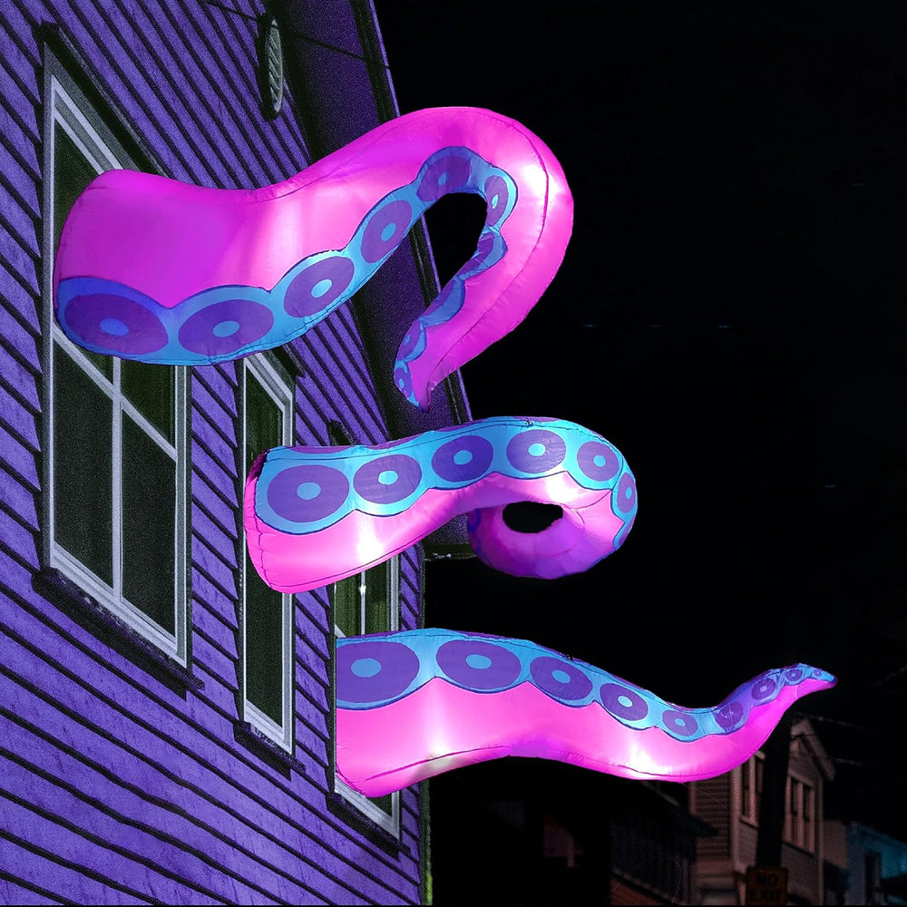Joiedomi 3 Pcs Halloween Inflatables Octopus Tentacle Outdoor Window Decorati...