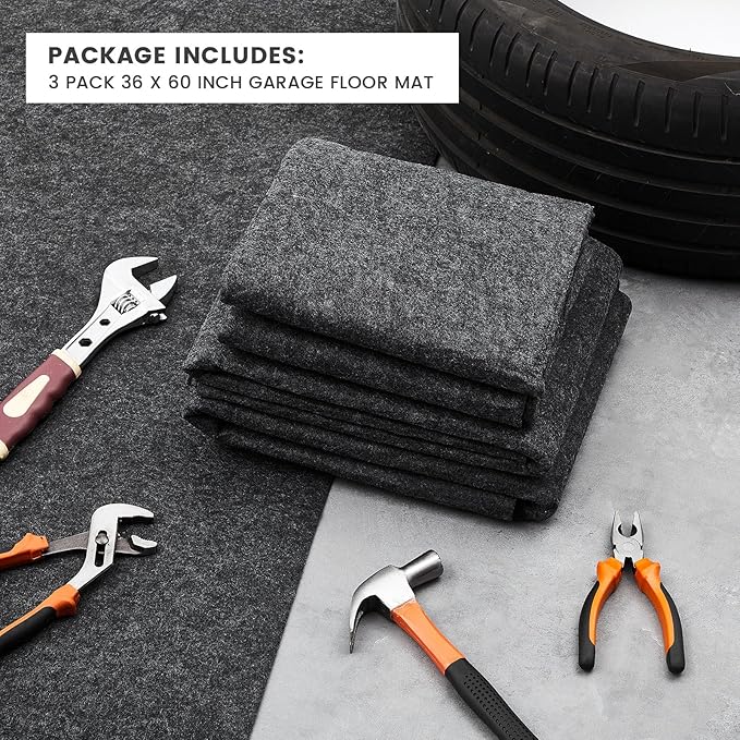 3 Pcs 36 x 60 Inch Oil Spill Mat