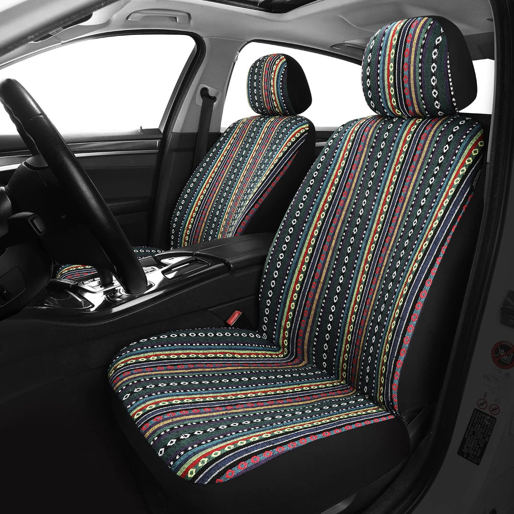 Pariitadin Baja Saddle Blanket Car Seat Covers Full Set with Seat Belt Pads, ...