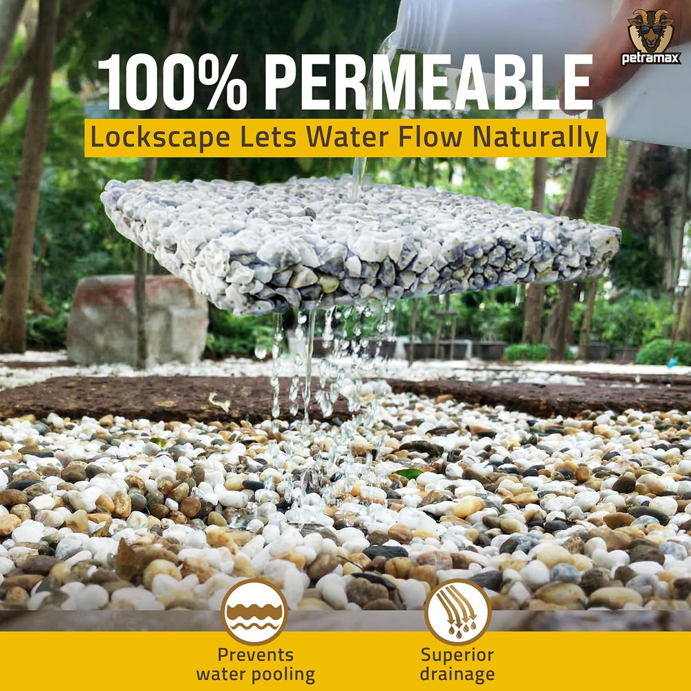 Petra Max Rock Glue for Landscaping, Pet-Safe & Non-Toxic (USA-Made), 32 Oz