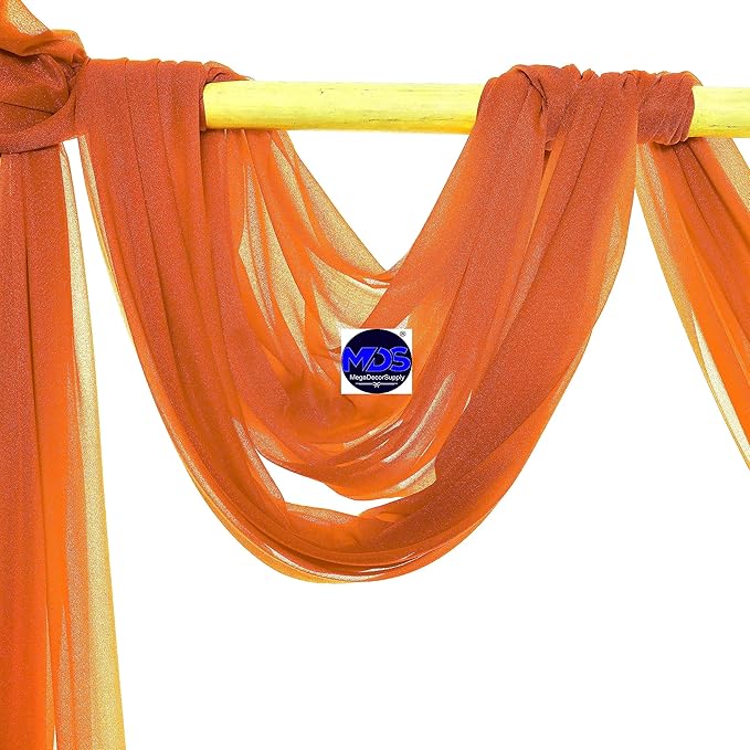 MDS Halloween Chiffon Draping Fabric - 1 Panel, 30" Wide x 100ft Long - ...