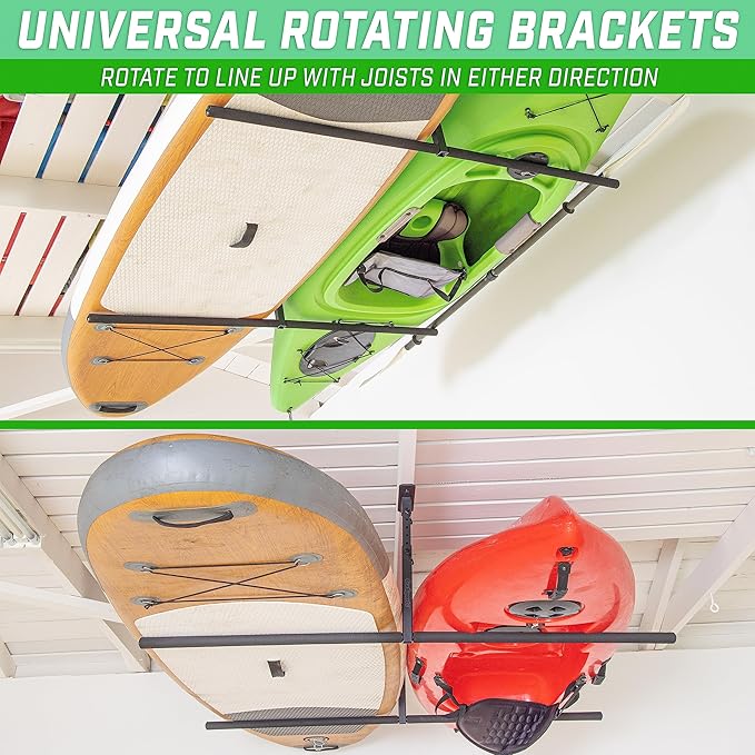 GoSports Kayak Rack for Garage Ceiling Mount