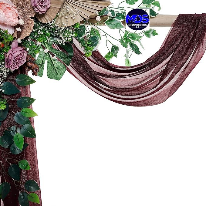 MDS Halloween Chiffon Draping Fabric - 2 Panel, 30" Wide x 30ft Long - S...