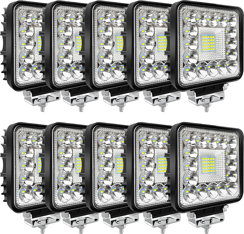 LED Tractor Work Lights, Off Road LED Pod Lights 4 Inch 240W 20000lm 12V 24V ...