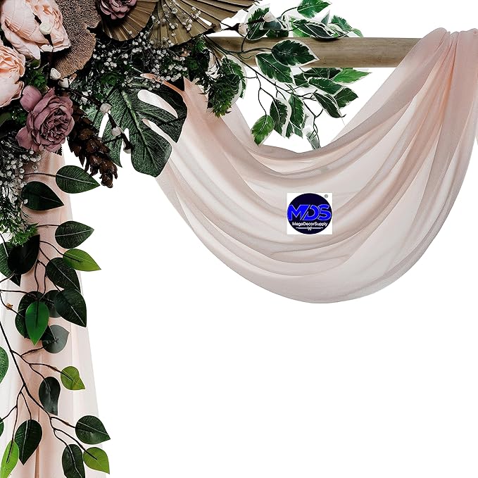 MDS Halloween Chiffon Draping Fabric - 1 Panel, 30" Wide x 50ft Long - S...