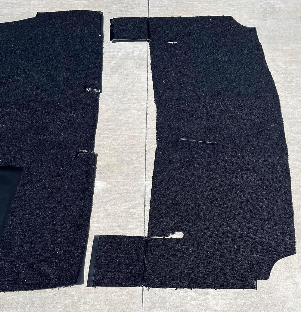 Black Loop Cut and Sewn Replacement Carpet Compatible with 1955 Chevy Bel Air...