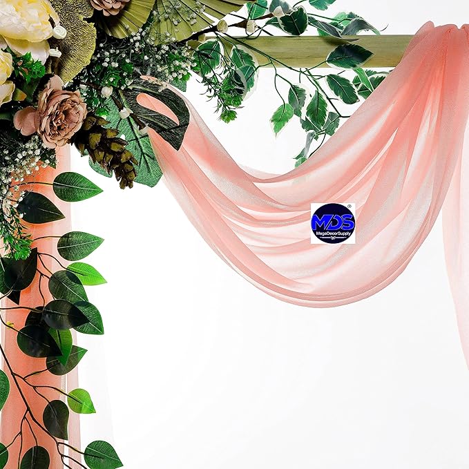 MDS Halloween Chiffon Draping Fabric - 1 Panel, 30" Wide x 50ft Long - S...