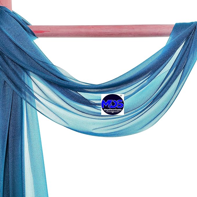 MDS Halloween Chiffon Draping Fabric - 1 Panel, 30" Wide x 40ft Long - S...