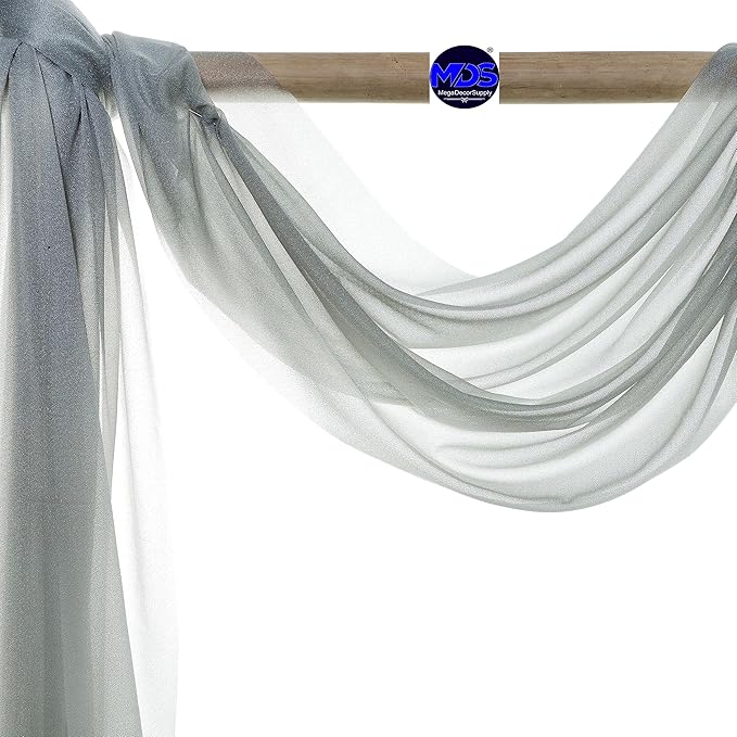MDS Halloween Chiffon Draping Fabric - 2 Panel, 30" Wide x 40ft Long - S...