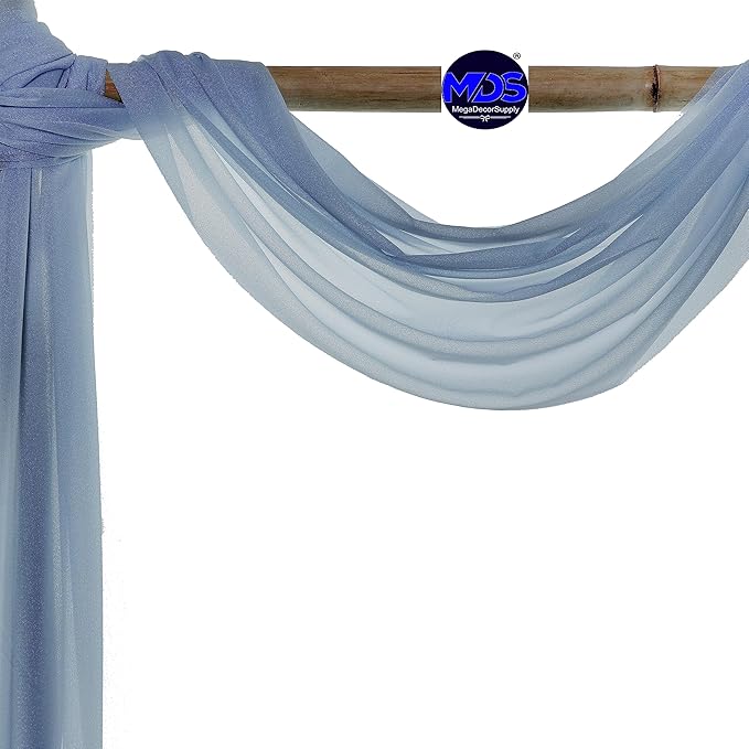 MDS Halloween Chiffon Draping Fabric - 2 Panel, 30" Wide x 30ft Long - S...