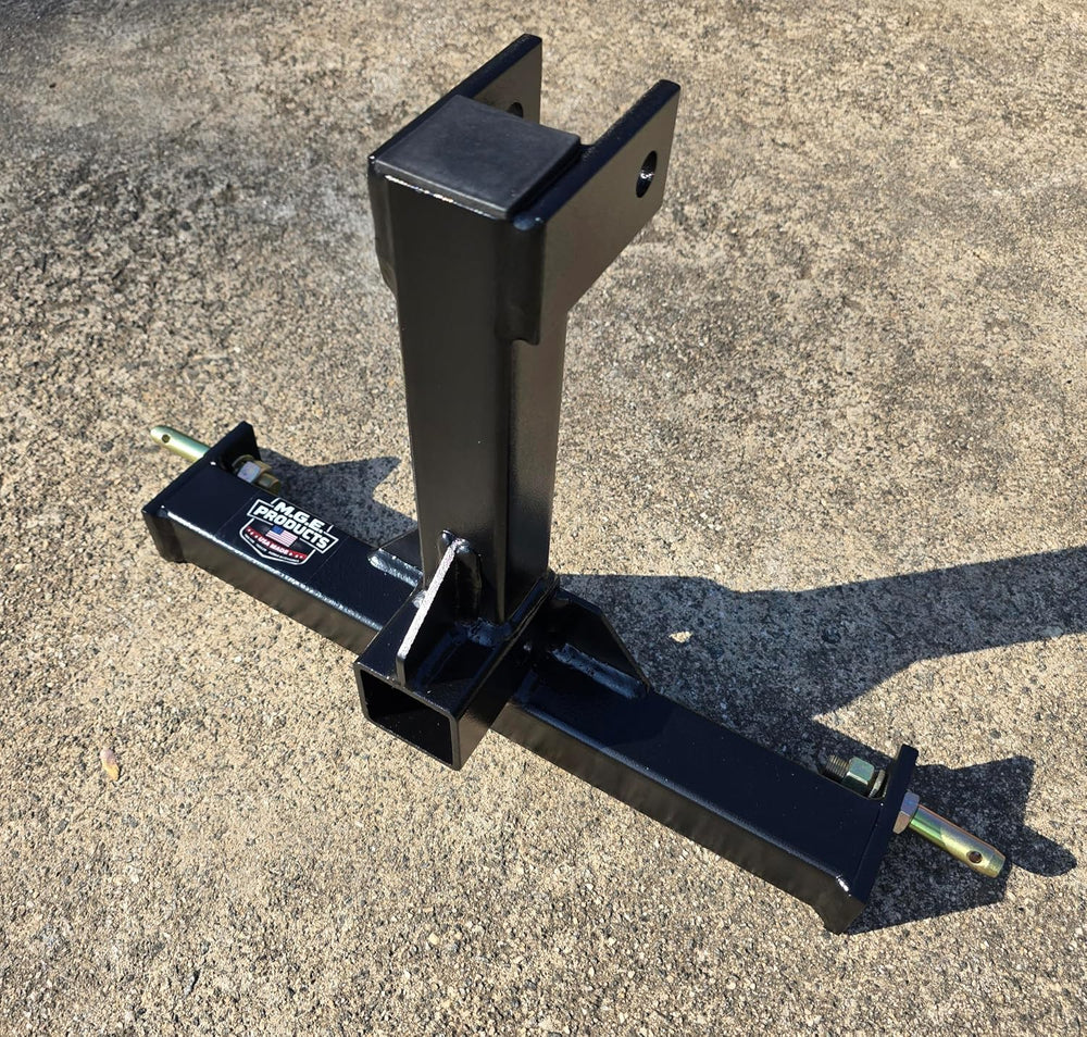 Heavy Duty 3 Point Category 0 Drawbar Receiver Hitch Tow Bar - Powder Coated,...