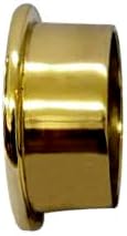 QCAA Extra Heavy Duty Premium Solid Brass Closet Pole Socket Set, 1-1/2 inch,...