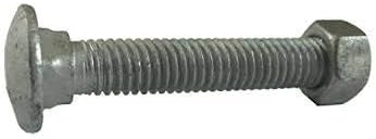 1/2inches-13 x 8inches Hot Dipped Galvanized Carriage Bolt w/Nuts, Quantity 2...