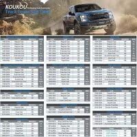 KouKou Truck Cover Waterproof All Weather, 6 Layers Full Pickup Cover,