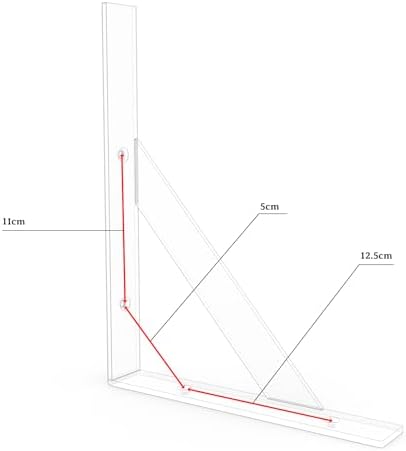 SOGAL White Shelf Brackets 8 x 10 Inch Heavy Duty L Bracket 4Pack