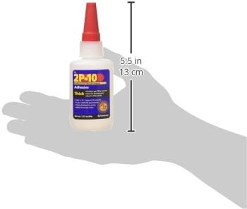 FastCap 2P-10 Super Glue Adhesive 2.25 Ounce Thick and 12 Ounce Activator Com...