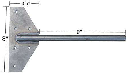 Walnut Wood Works Strongest Floating Shelf Bracket, 200 LB Weight Capacity, S...