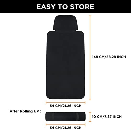 Neoprene Waterproof Car Seat Cover, Black 2pcs, Non-Slip
