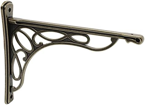 2 PCS 10 Inch Bracket Shelf Brackets Cast Iron Metal Corbels Ancient European...