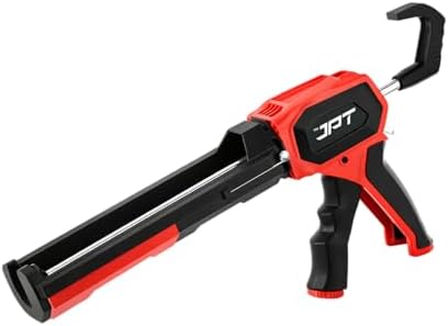 JPT Caulking Gun, 440 lbs High Thrust, 10 oz, 12:1-24:1 Adjustable Ratio,