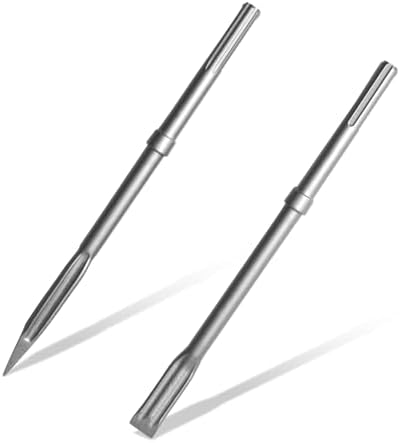 2Pcs SDS-Max Shank Rotary Hammer Chisel Set