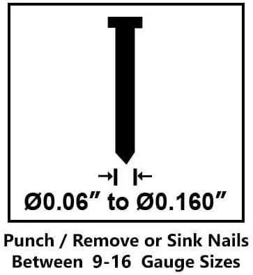 Air Locker AP900 Heavy Duty Professional Air Punch Nailer/Nail Remover/Nail P...
