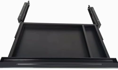 Under Desk Mounted Sliding Drawer to pull out, Attachable Desk Pencil Drawer ...