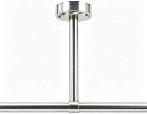 2 Pack Ceiling Mount Bracket, Stainless Steel Wardrobe Pipe Bracket Rod Holde...