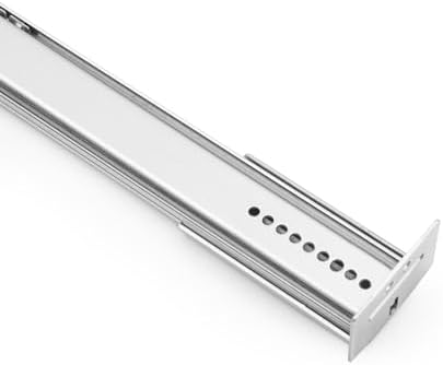 LONTAN 5 Pcs Center Mount Drawer Slides 14 Inch Bottom Mount Drawer Rails