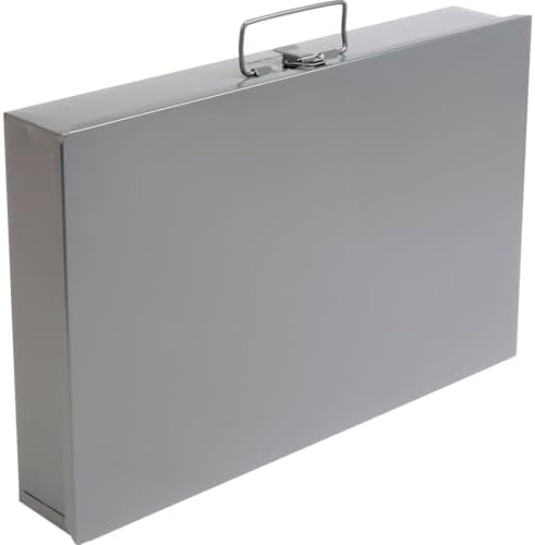 Global Industrial Durham Steel Compartment Box Rack with Four Adjustable Divi...