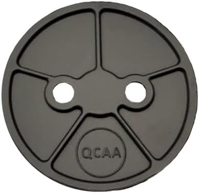 QCAA Heavy Duty Solid Metal Closet Rod Socket Set, 1-3/8'', Polish Br...