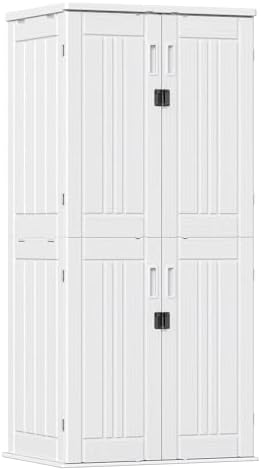 ZYJOYY Outdoor Storage Cabinet with 4 Shelves, 31.5" x 23.23" x 66....